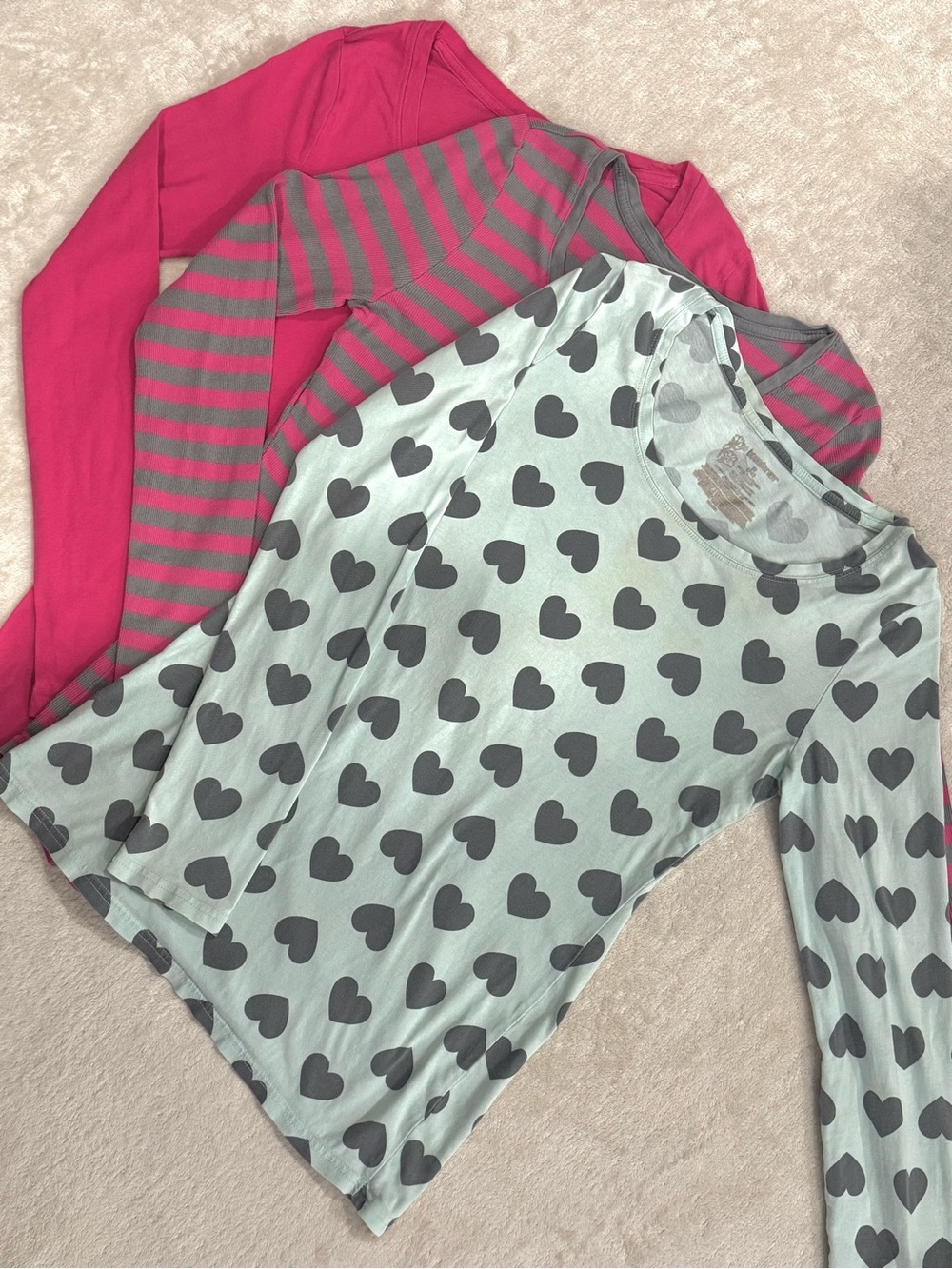 3-Pack No Boundaries Long Sleeve Tee Bundle, Juniors size M